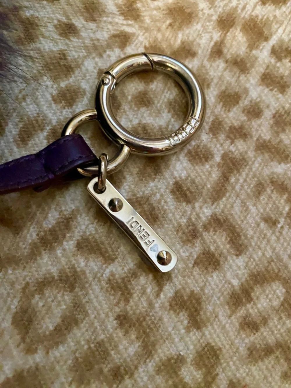 Fendi Fox Fur XL Keychain Fob